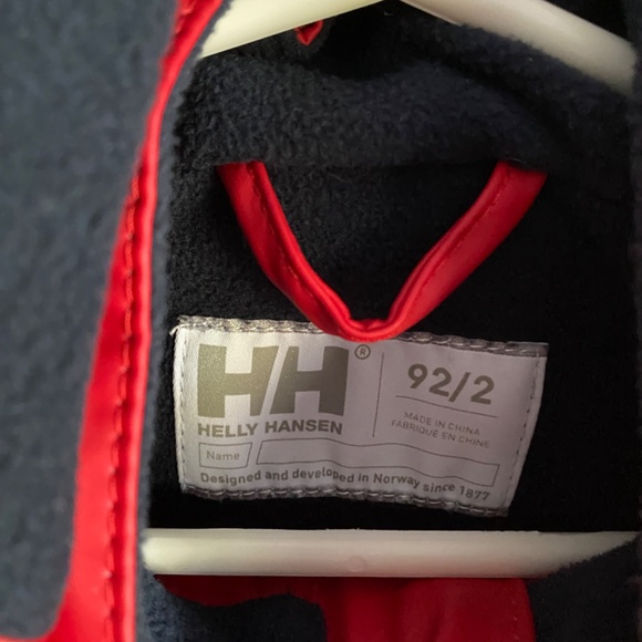 Helly Hansen fleece lined rain jacket size 2T - Picture 5 of 5